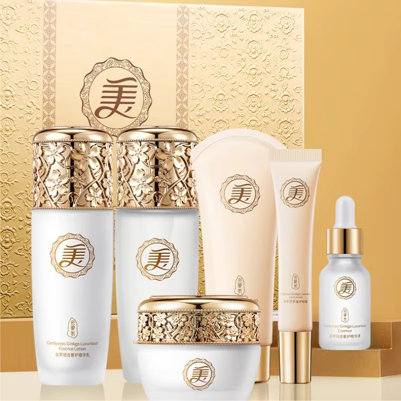 Luxury Skincare Kit - Conjunto de Essência Luxuosa Cordyceps e