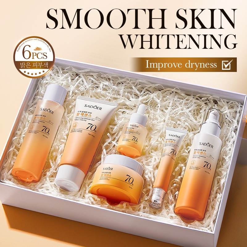 70% arroz hidratante anti-ruga - Luxury Skincare Kit avaliação e preço