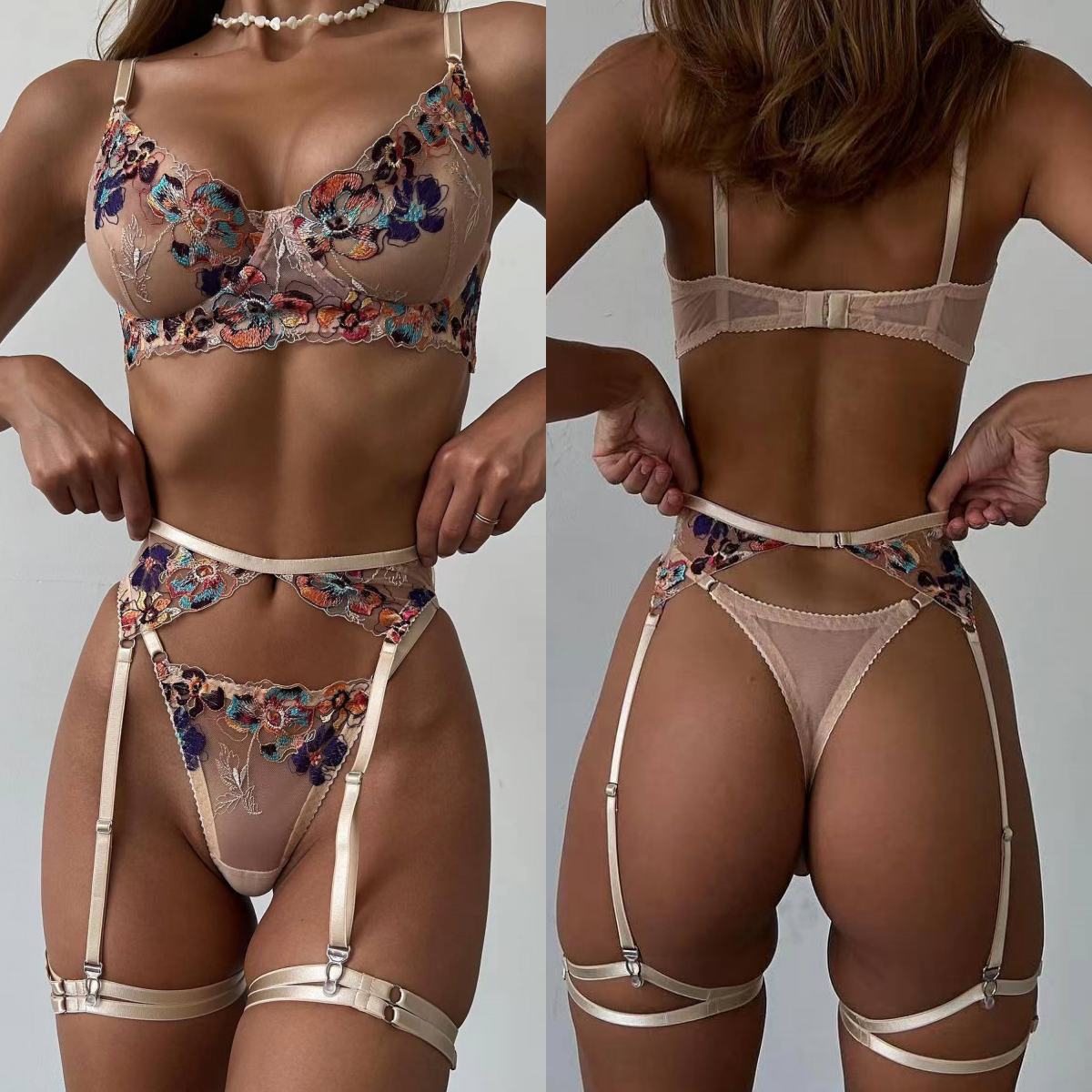 Krasapt luxo bordado lingerie  - Luxury Skincare Kit avaliação e preço