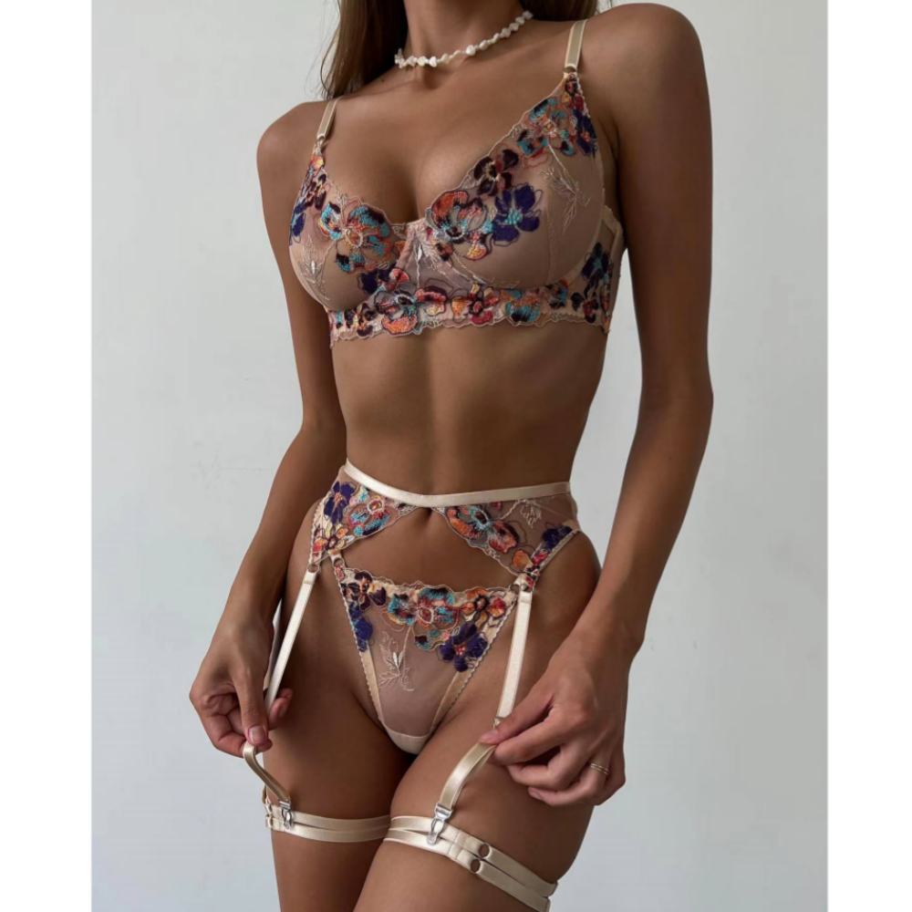 Krasapt luxo bordado lingerie  - Luxury Skincare Kit avaliação e preço